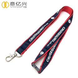 Imprint Double Layer Cheap Printed Lanyards In Polyester Material