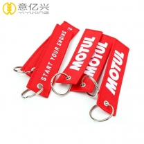 China supplier short lanyard embroidered customize your own keychain