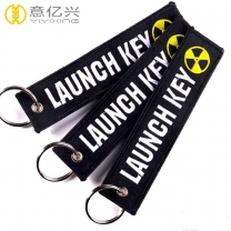 Good Design Logo Custom Fabric Keychains With Embroidery