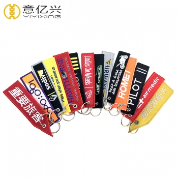 High Quality Crew Motorcycle Embroidery Personalized Keychains