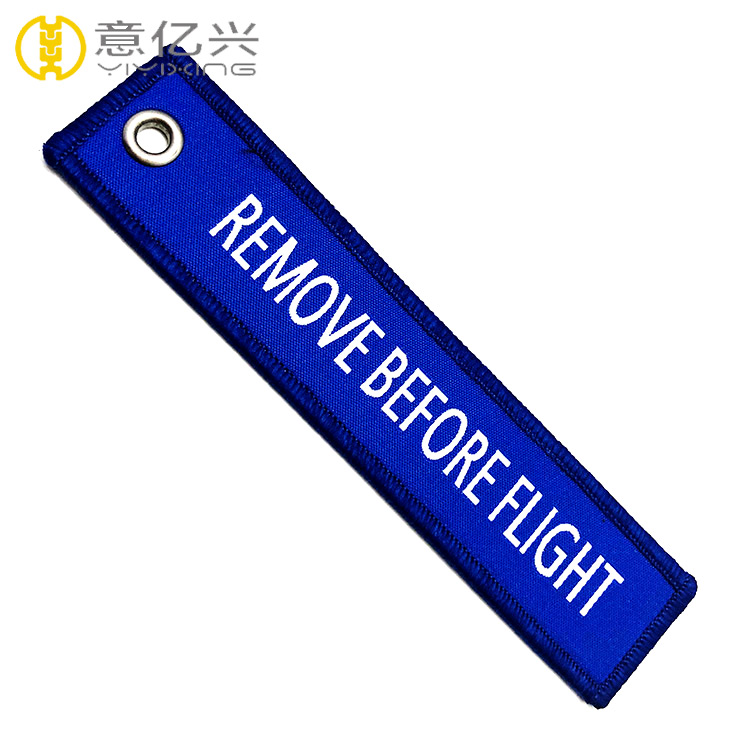 remove before flight woven keyring