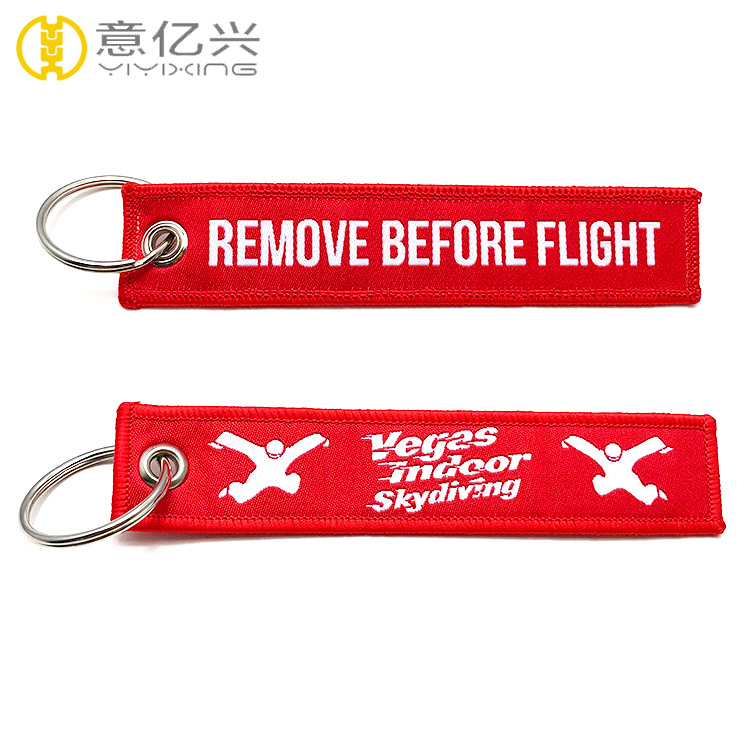 Huni Badger Woven Flight Tag Key Chain