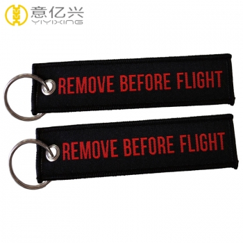 Custom black coloring eyelet over lock personalized remove before flight tags