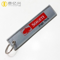 Factory hot sale bag gift craft custom woven key tags