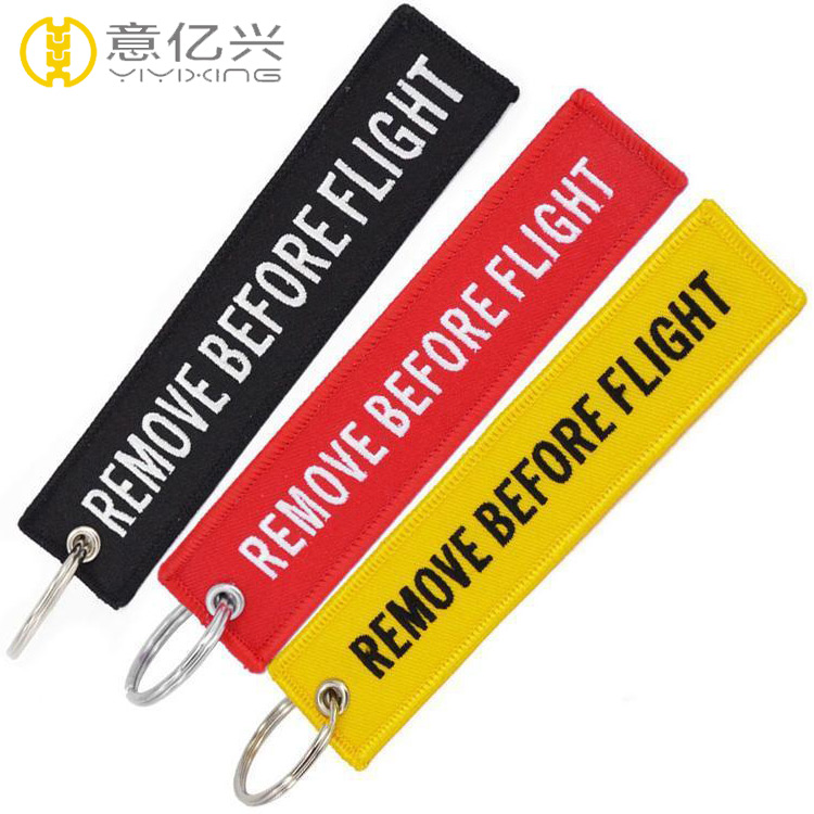 Woven Remove Before Flight Keychain