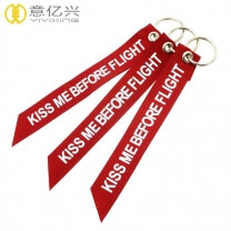 Hot sale customized woven remove before flight tag on jacket