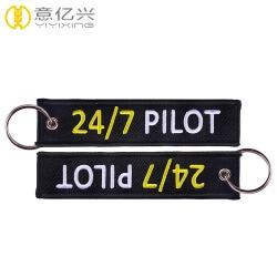 Wholesale brand logo jet tag keychain custom for pilot flight