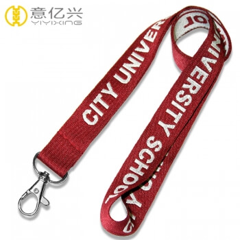 Personalized custom jacquard logo company lanyards with factory price