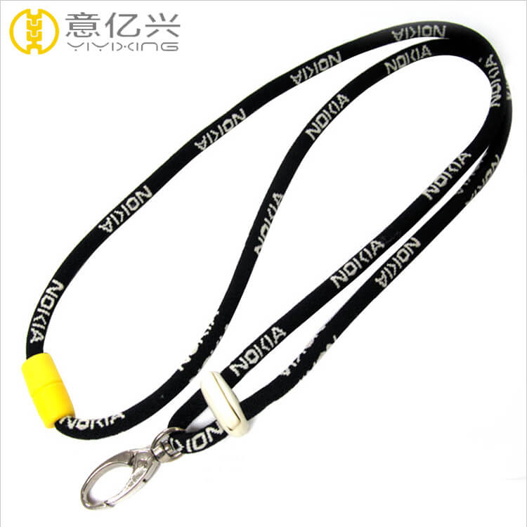 black rope lanyard