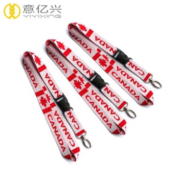 Cheap polyester tape custom design your own printing lanyard strap