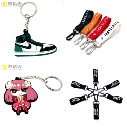 Give the role of advertising promotional gift keychain-custom rubber keychains