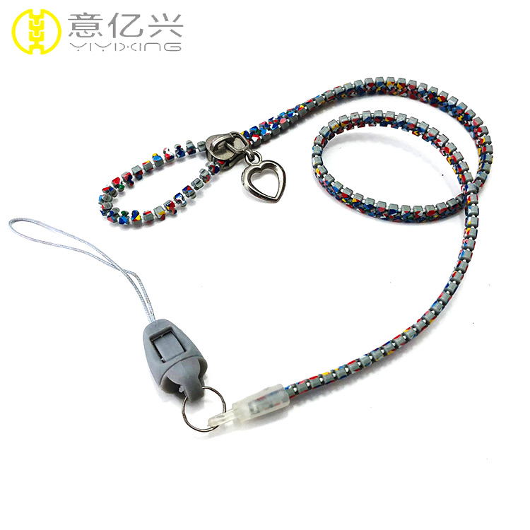 zipper neck straps