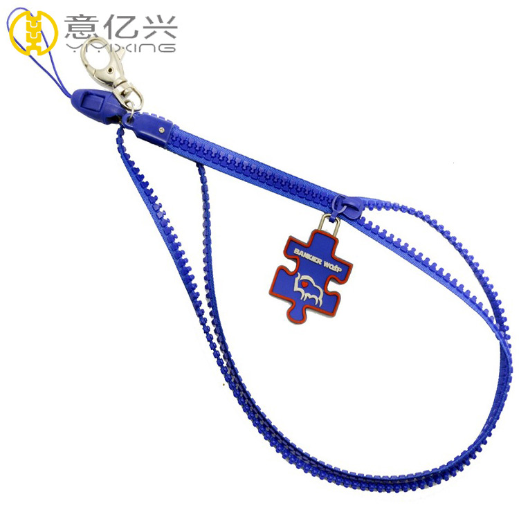 plastic zip lanyards 