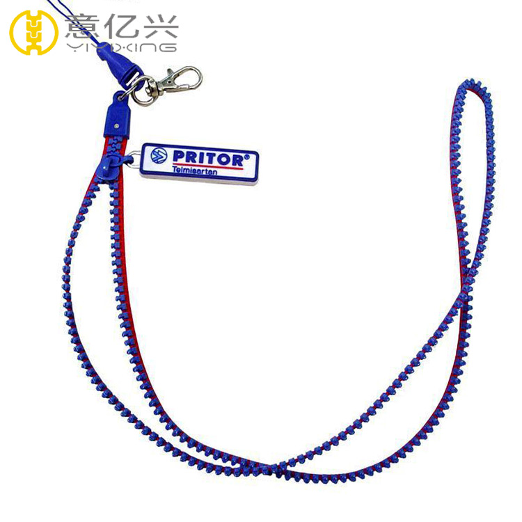 plastic zip lanyards 