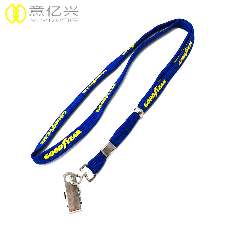 Beautiful Silk Screen Logo Printing 10mm Shoelace Lanyard for Promotional