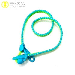Unique style cheap adjustable resin zipper lanyard with cellphone loop
