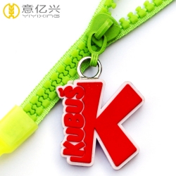 Wholesale fashion custom zipper lanyard with custom soft PVC