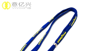 Beautiful Silk Screen Logo Printing 10mm Shoelace Lanyard for Promotional