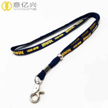 Beautiful Silk Screen Logo Printing 10mm Shoelace Lanyard for Promotional