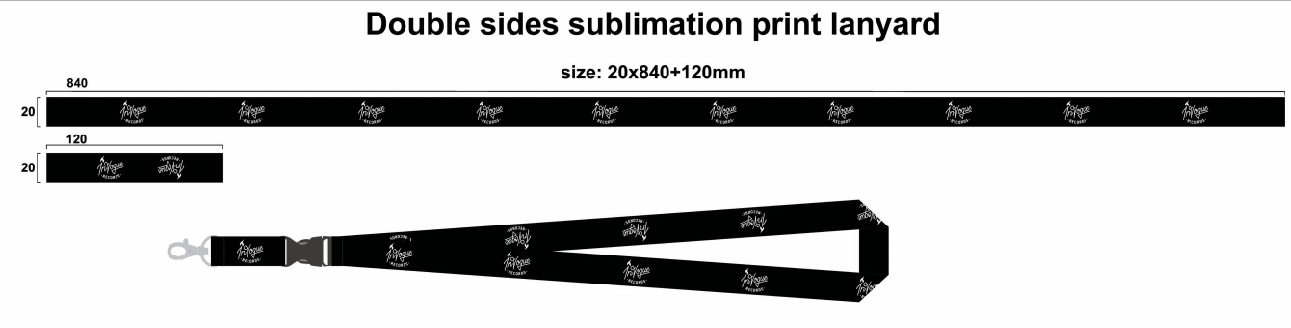 sublimation lanyard