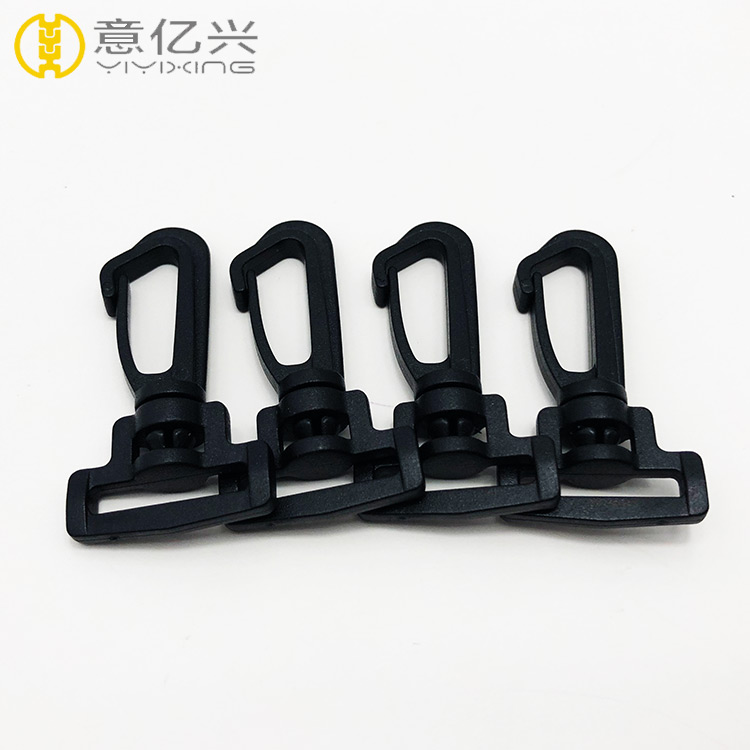 High Quality Mini Black Plastic Snap Hook for Lanyard Hook