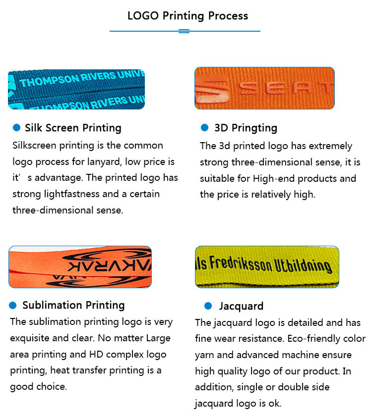 Introduction to the common printing process of ribbon lanyard logo