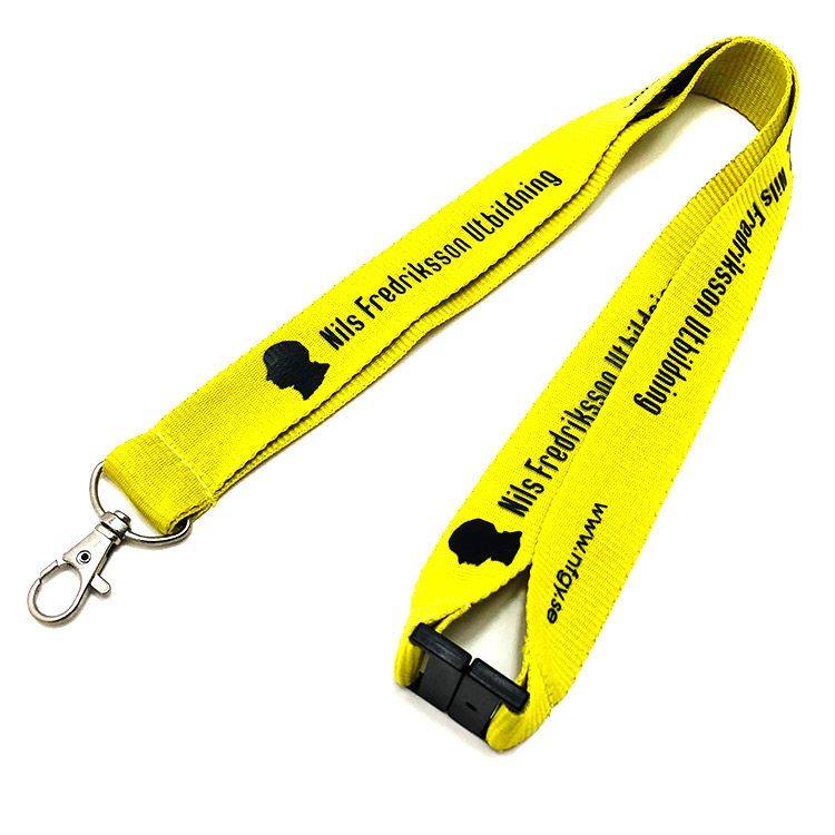 yellow lanyard