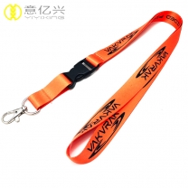 High Quality Polyester Sublimation Orange Lanyards Wholesale