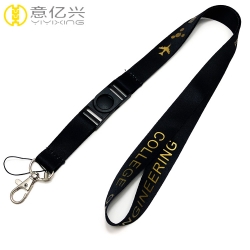 Factory price custom design your own lanyard for single or double logo 