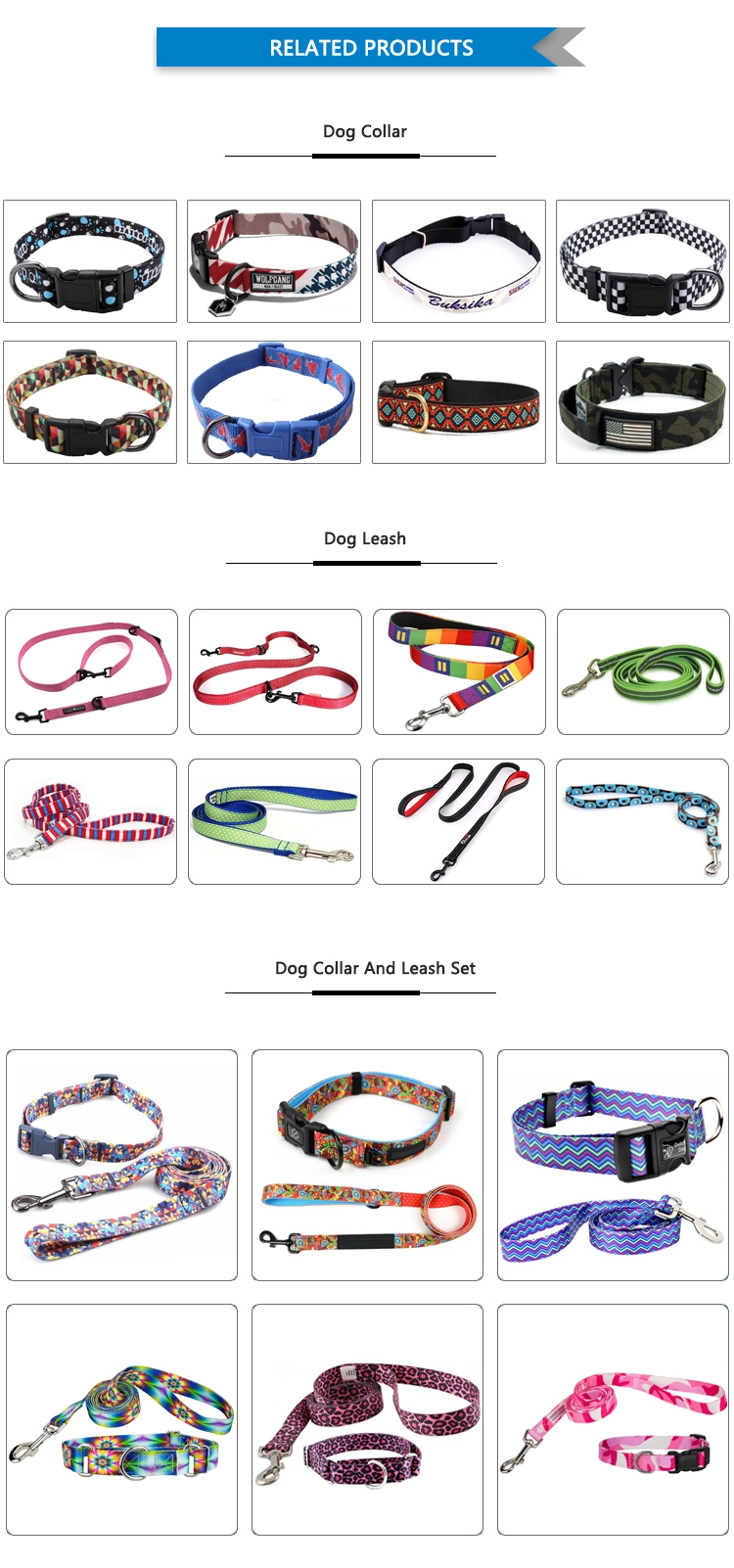 dog collars and leashes