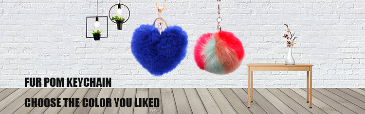 Pom pom Key chain