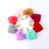 Purchase customized cute pompom keychain