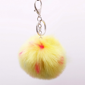 Purchase customized cute pompom keychain