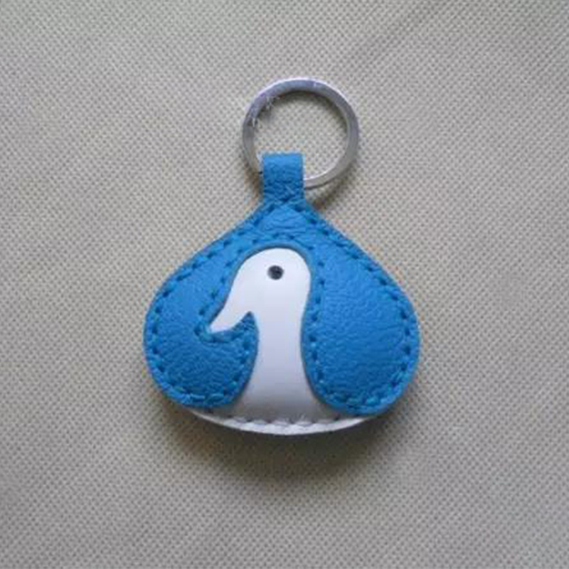 Beautiful and cute keychain made of leather