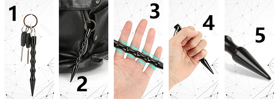 Design features of Kubotan Keychain Self-Defence Stick