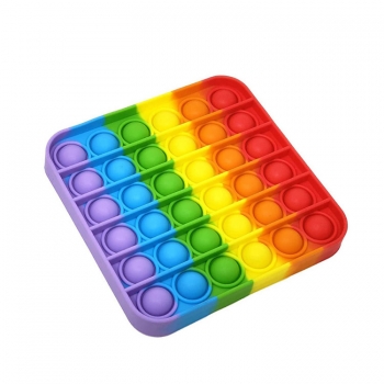 Push Pop Bubble Fidget Sensory Toy, Rainbow Pop Fidget Toys