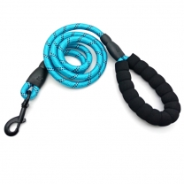 Hot selling pet durable non-slip soft nylon round rope dog collar dog leash