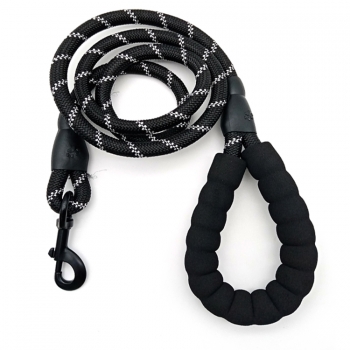 Hot selling pet durable non-slip soft nylon round rope dog collar dog leash