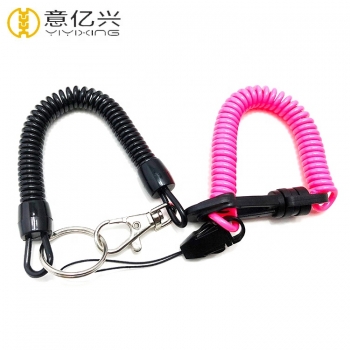 Plastic spring lanyard