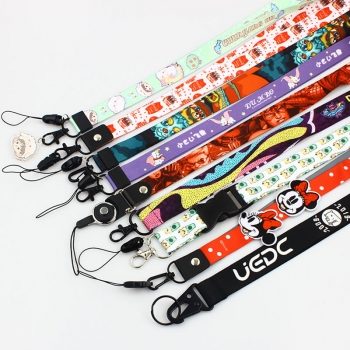 Custom Unisex Nylon Mobile Phone Lanyard