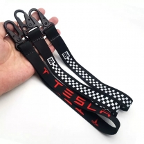 jet tags custom fashion wrist woven strap keychain lanyard