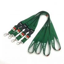 South Africa Full color printed Different flag logo smooth lanyard