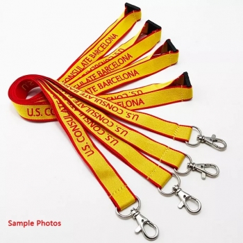 ID Card Holder Woven Polyester Lanyard
