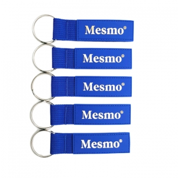 Custom PVC Rubber Label Keychain Webbing Wrist Strap