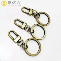 Brass color High Quality Lock Swivel Clasps Clips Hooks Key Ring