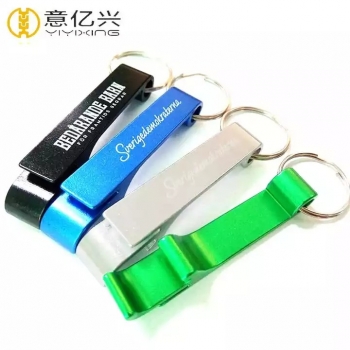 YYX Promotional Crafts Laser Custom Logo Opener Keychain Bottle Opener Wholesale