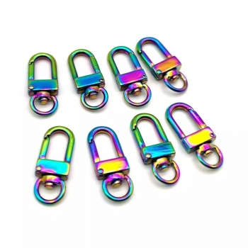 YYX Metal snap hook zinc alloy rainbow clip accessories swivel snap hook