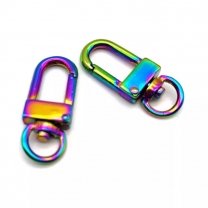 YYX Metal snap hook zinc alloy rainbow clip accessories swivel snap hook