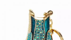 YYX Luxury Rhinestones High Heel Keychain Fashion Rhinestone Handbag Keychain