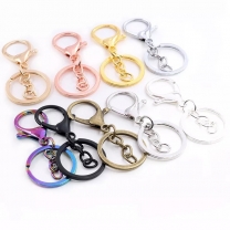 Promotional Rose Gold Metal DIY Split Key Ring